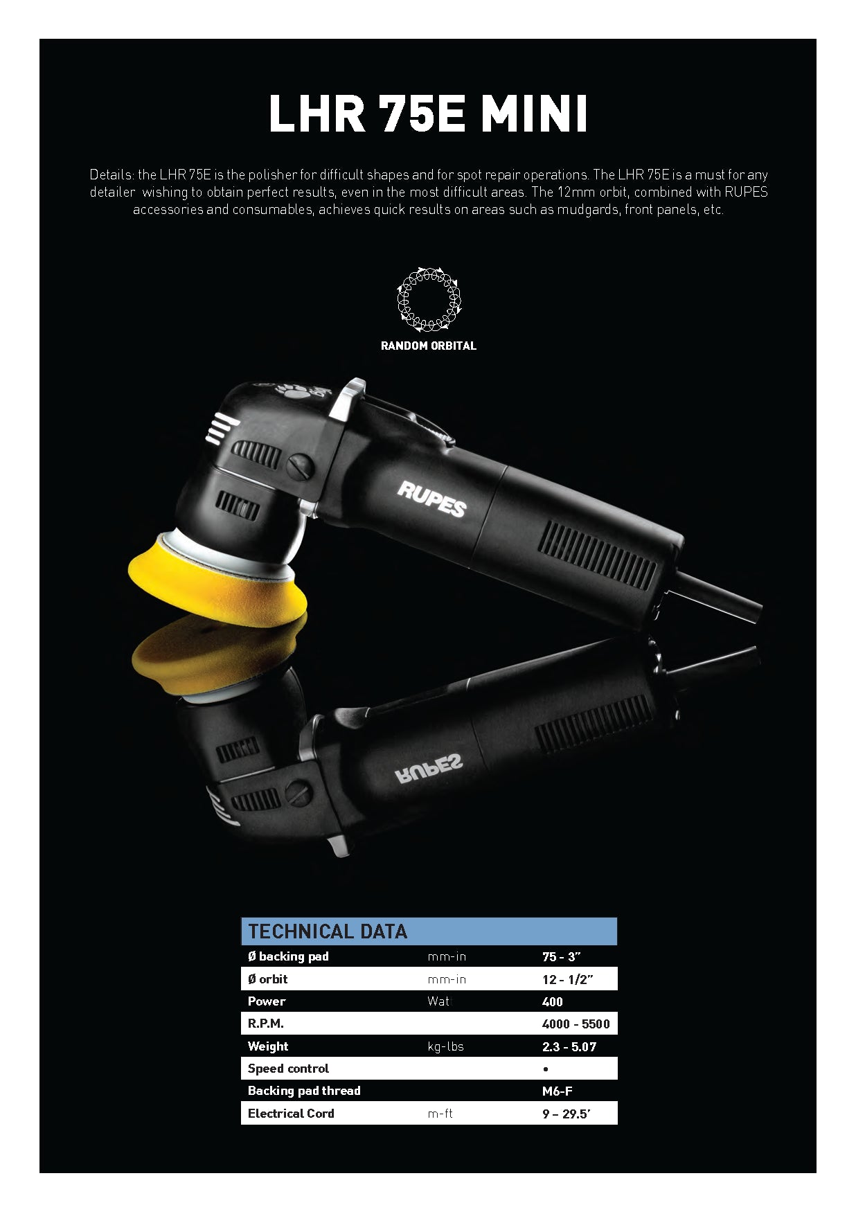 Jax Wax Rupes LHR75E Rupes Car Buffer Polish Pads