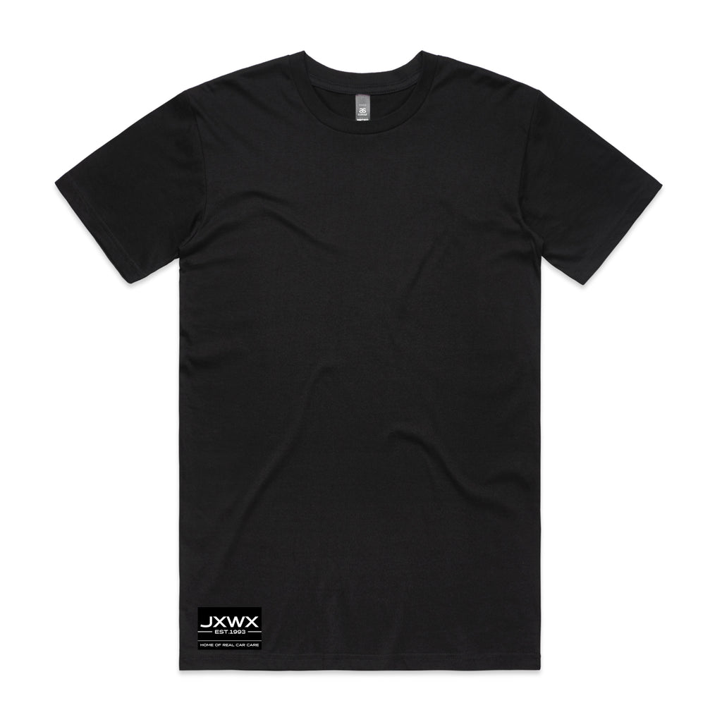 WAX  long tee  ブラック hayden-black-textured-organic-