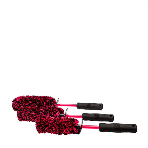 Jax Wax 3 Piece Wheel Brush Kit Microfiber Wheel Brush