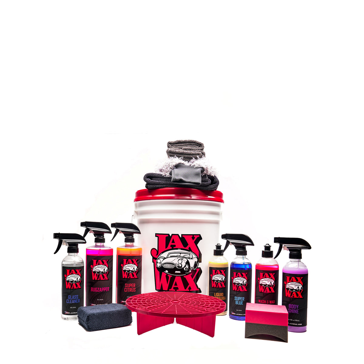 ScratchFree Wash and Detail Bucket Car Care Kit by Jax Wax