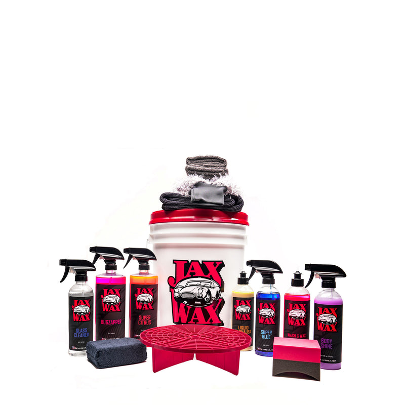 ScratchFree Wash and Detail Bucket Car Care Kit by Jax Wax