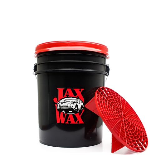 Black Limited Edition Wash Bucket w/ Grit Guard & Gamma Seal | Jax Wax