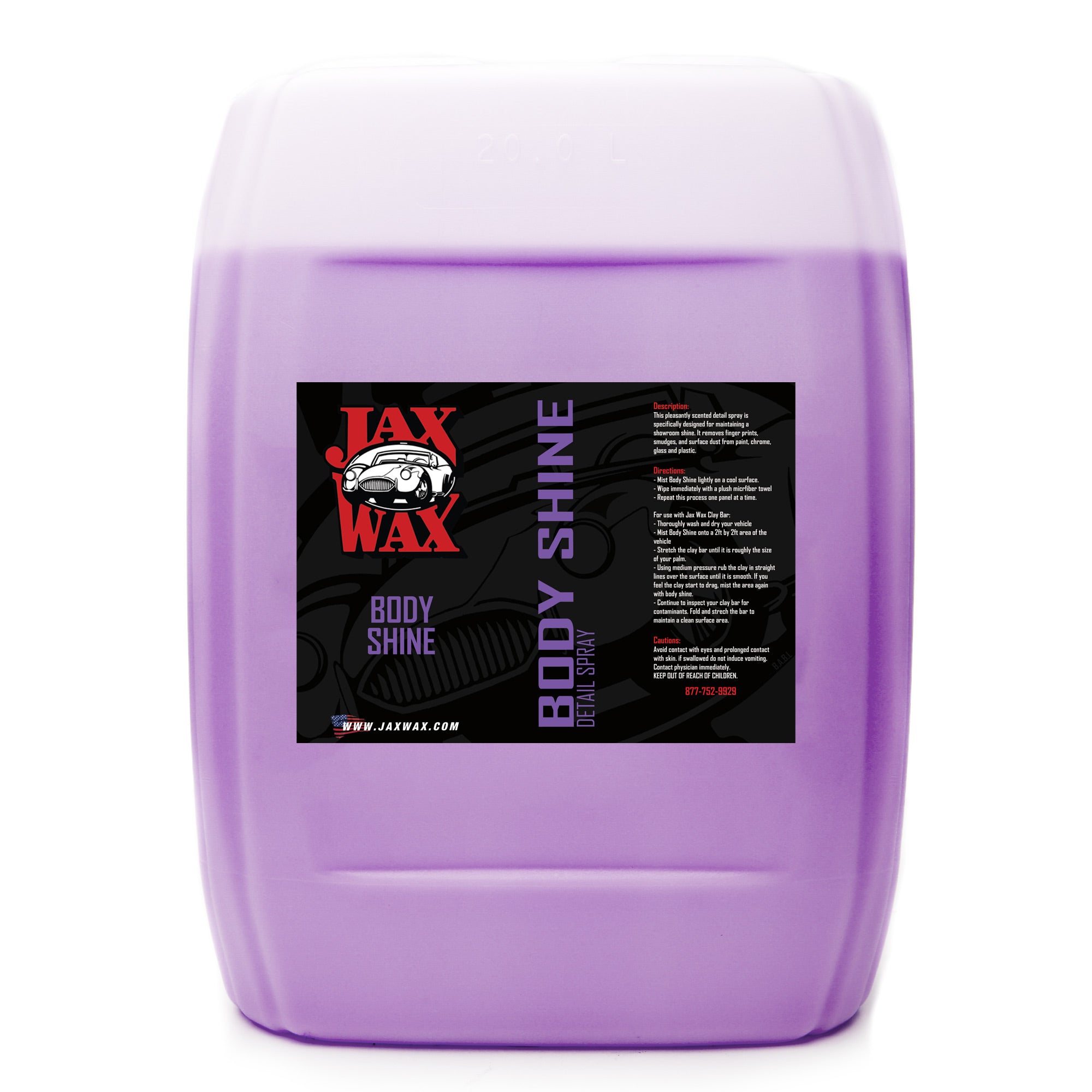 Jax Wax Body Shine Detail Spray - Premium Quick Detailer – Jax Wax
