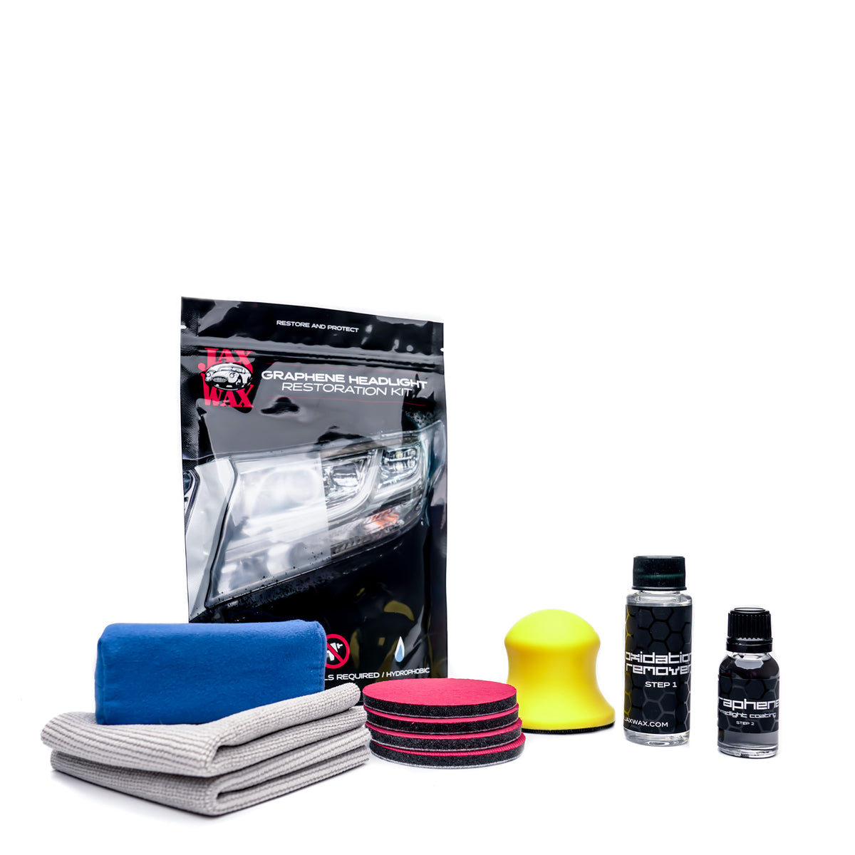 メンテナンス GRAPHENE Graphene Headlight Restoration Kit — Jax Wax