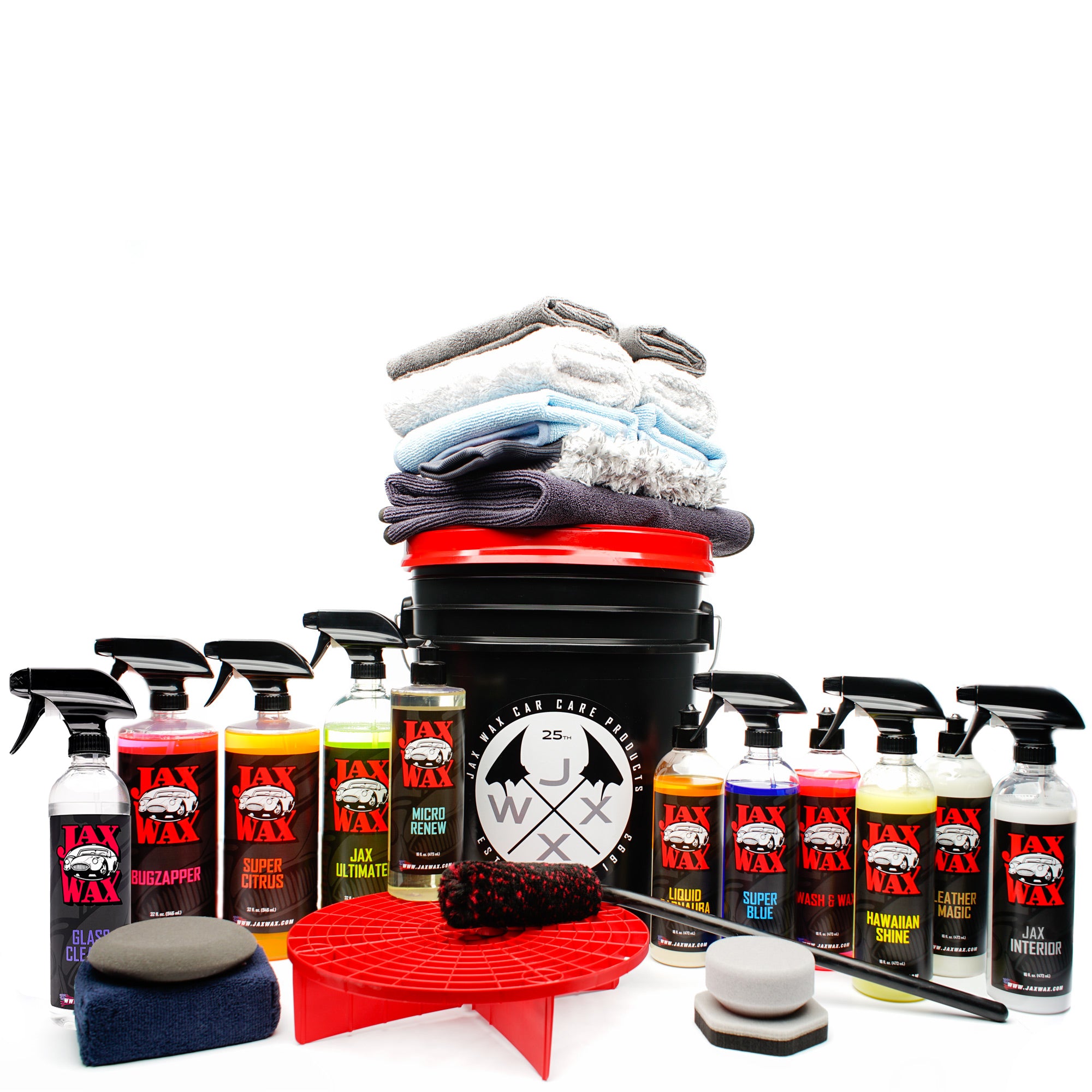 Premium Detail Kit, Carnauba Cleaner Wax, Tire Shine, Leather